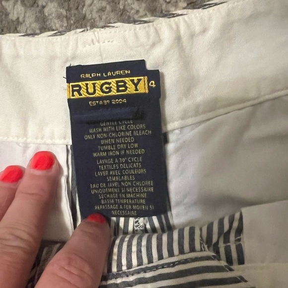 Ralph Lauren Black and White Striped Women Shorts size 4 (SKU P202) - Picture 3 of 9